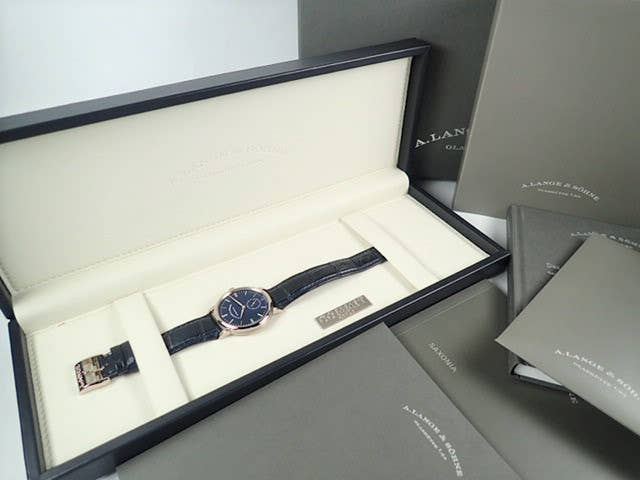 A.ランゲ＆ゾーネ サクソニア Ref.219.028 ブルー文字盤 中古 saxonia-6