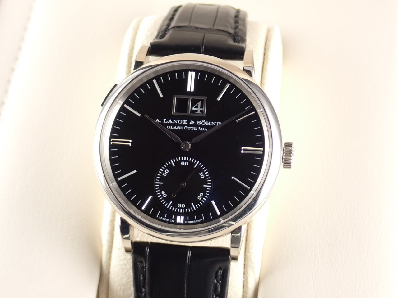 A. Lange &amp; Söhne Saxonia Outsize Date 18KWG &lt;Warranty, Box, etc.&gt;