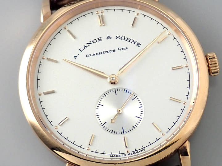 A.ランゲ＆ゾーネ サクソニア Ref.216.032 シルバー文字盤 中古 saxonia-9
