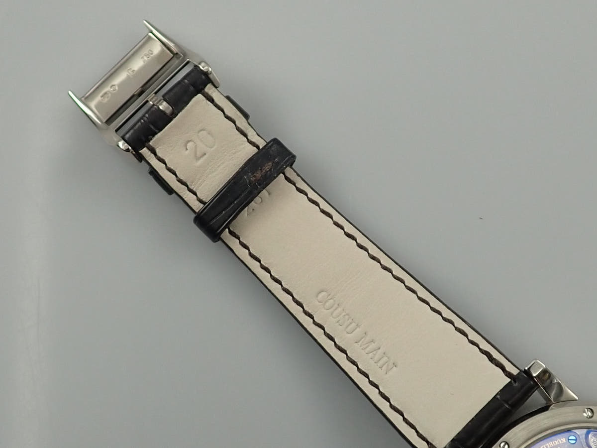 A.ランゲ＆ゾーネ サクソニア アニュアルカレンダー Ref.330.026E シルバー文字盤 美品 7AM137MS