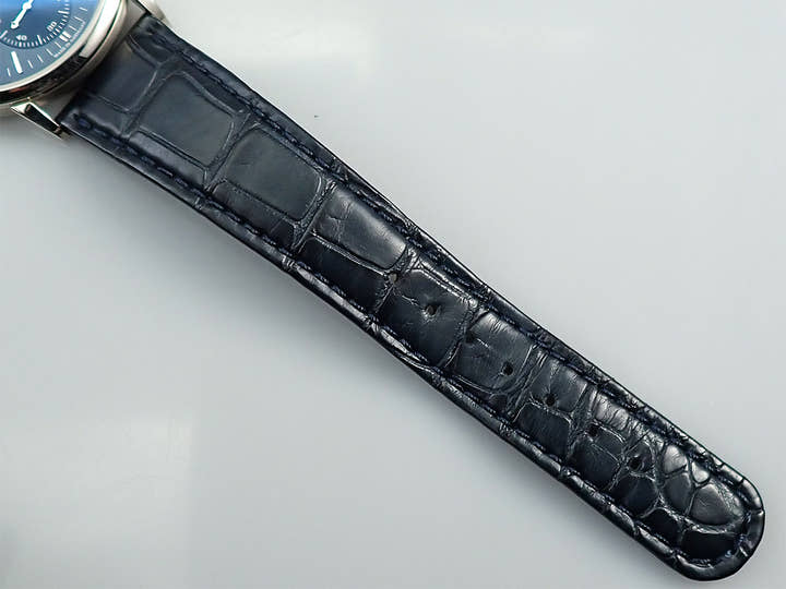 A.ランゲ＆ゾーネ サクソニア オートマティック Ref.380.028 18KWG ブルー文字盤 中古 PTL1LM4V