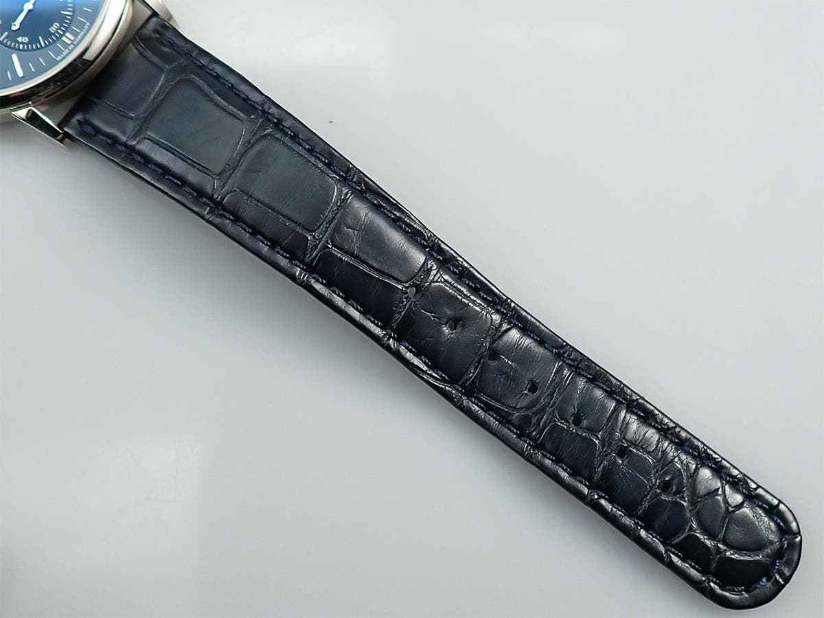 A.ランゲ＆ゾーネ サクソニア オートマティック Ref.380.028 18KWG ブルー文字盤 中古 PTL1LM4V