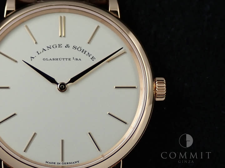 A.ランゲ＆ゾーネ サクソニア フラッハ Ref.201.033 シルバー文字盤 中古 3RK4P3HS