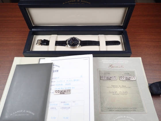 A.ランゲ＆ゾーネ サクソニア Ref.215.029 ブラック文字盤 中古 saxonia