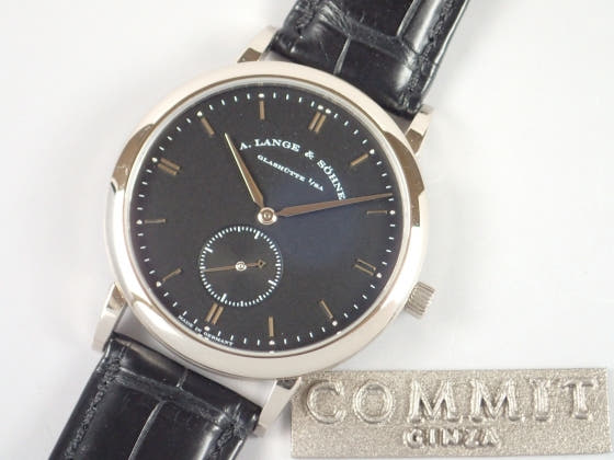 A.ランゲ＆ゾーネ サクソニア Ref.215.029 ブラック文字盤 中古 saxonia