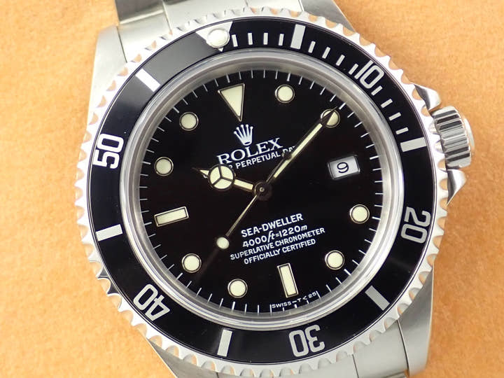 ロレックス シードゥエラー Ref.16600 ステンレススチール ブラック文字盤