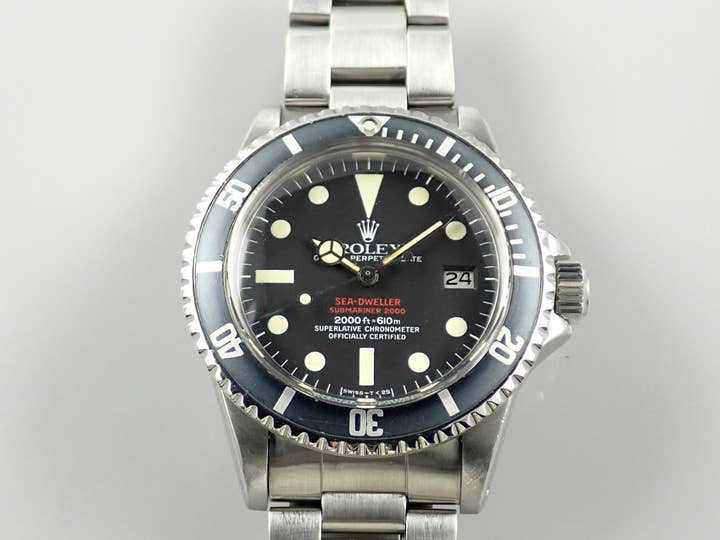 ロレックス シードゥエラー Ref.1665 ステンレススチール ブラック文字盤