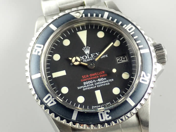 ロレックス シードゥエラー Ref.1665 ステンレススチール ブラック文字盤