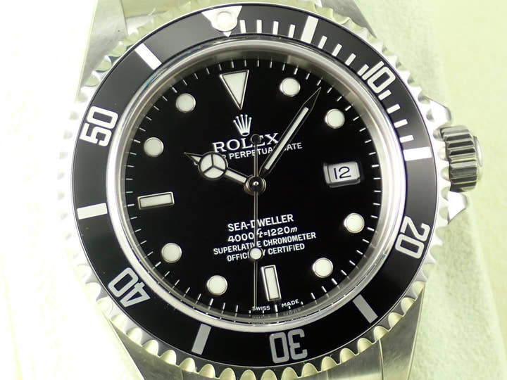ロレックス シードゥエラー Ref.16600 ステンレススチール ブラック文字盤