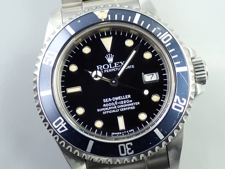 ロレックス シードゥエラー トリプルシックス Ref.16660 ステンレススチール ブラック文字盤