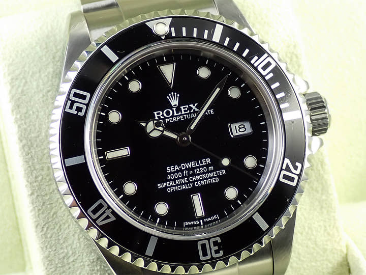ロレックス シードゥエラー Ref.16600 ステンレススチール ブラック文字盤