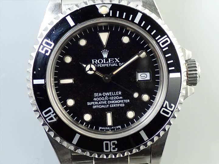 ロレックス シードゥエラー トリプルシックス Ref.16660 ステンレススチール ブラック文字盤