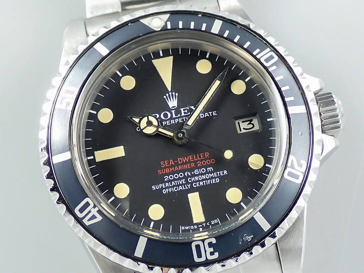 ロレックス シードゥエラー Ref.1665 ステンレススチール ブラック文字盤