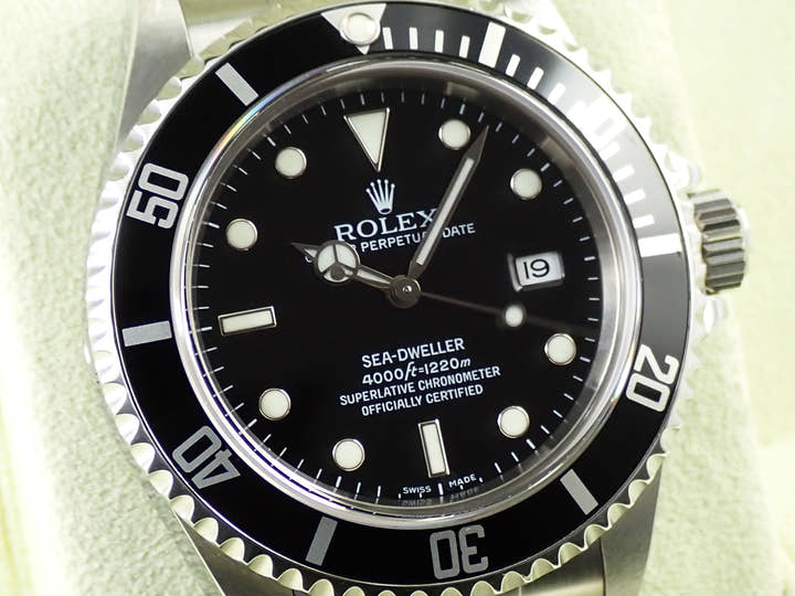 ロレックス シードゥエラー Ref.16600 ステンレススチール ブラック文字盤