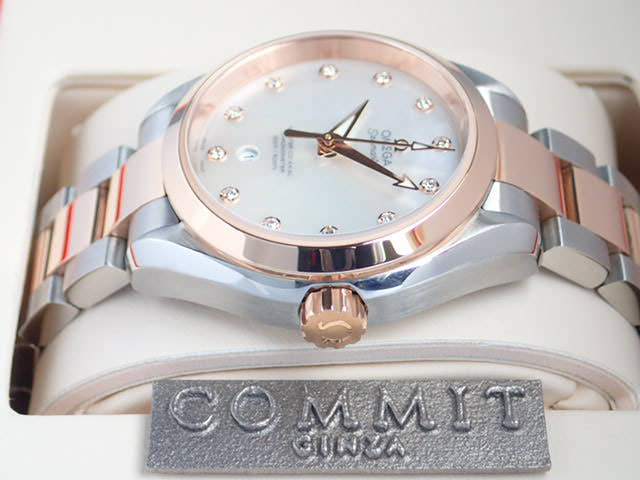 オメガ シーマスター Ref.231.20.34.20.55.001 マザーオブパール文字盤 中古 sea-master-3