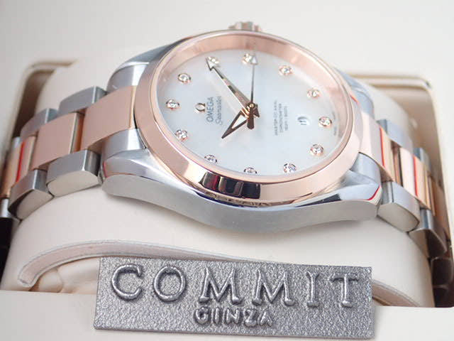 オメガ シーマスター Ref.231.20.34.20.55.001 マザーオブパール文字盤 中古 sea-master-3