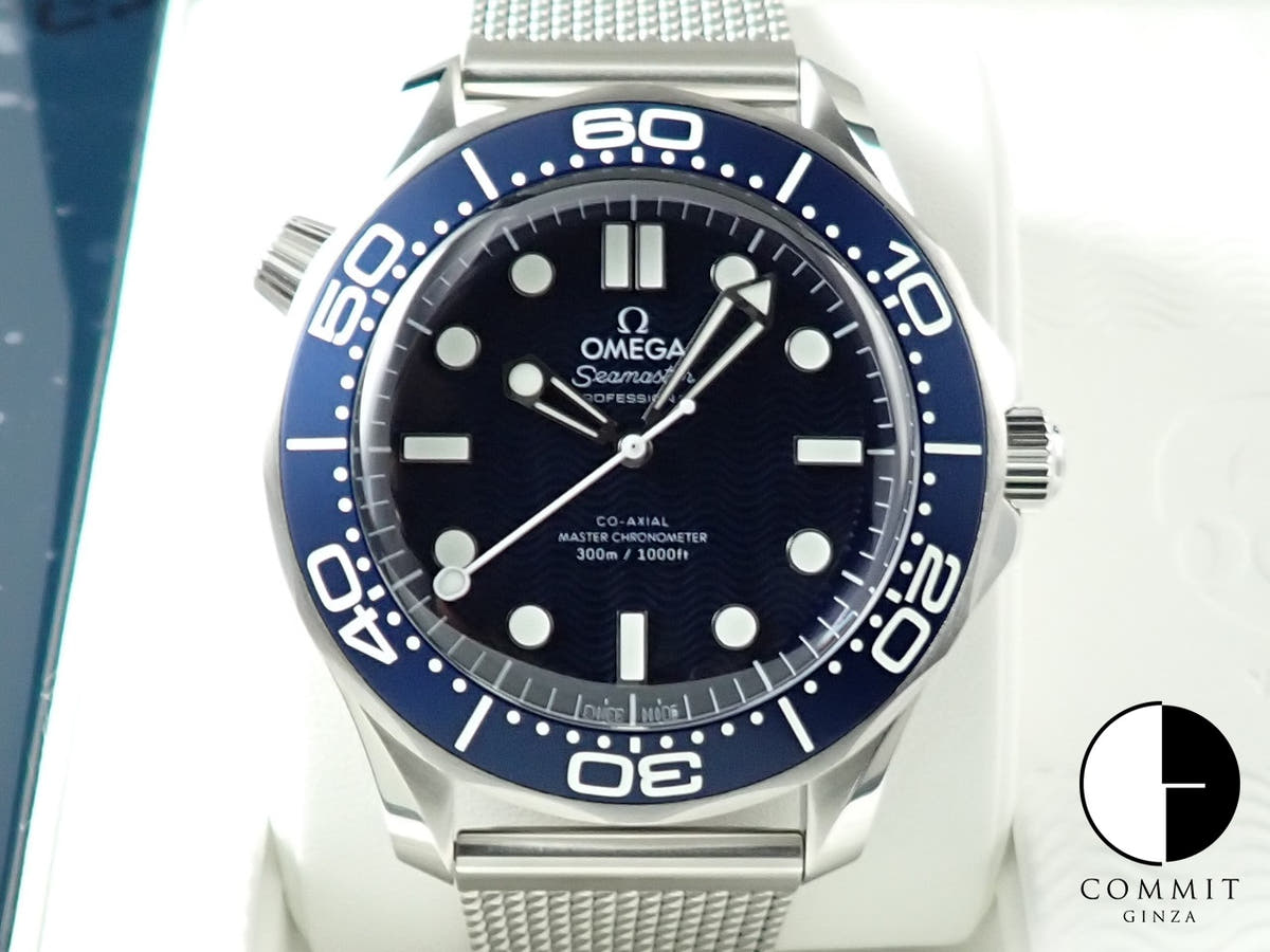 オメガ シーマスター ダイバー 300M コーアクシャル マスター クロノメーター 42MM Ref.210.30.42.20.03.002 ブルー文字盤 未使用 M961YL17