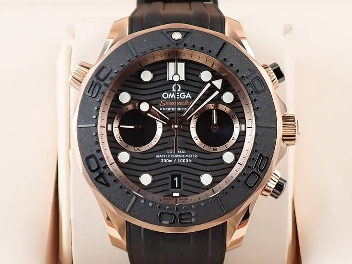オメガ シーマスター ダイバー300M コーアクシャル マスター クロノメーター クロノグラフ Ref.210.62.44.51.01.001 ブラック文字盤 未使用 T5A5MC27
