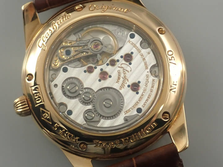 グラスヒュッテオリジナル セネタ マスターピース 1845 マイセン ラストエディション Ref.49-10-95-95-06 マイセン文字盤 中古 8RW1FFUS