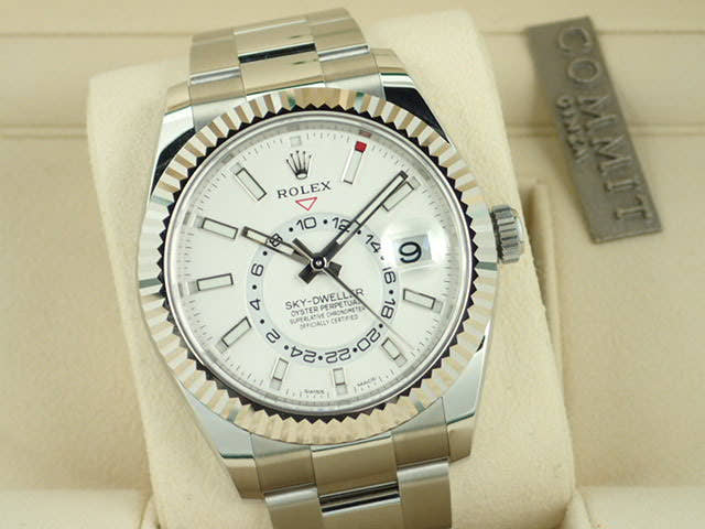 ロレックス スカイドゥエラー Ref.326934 ホワイト文字盤 美品 sky-dweller-11 オイスターブレスレット