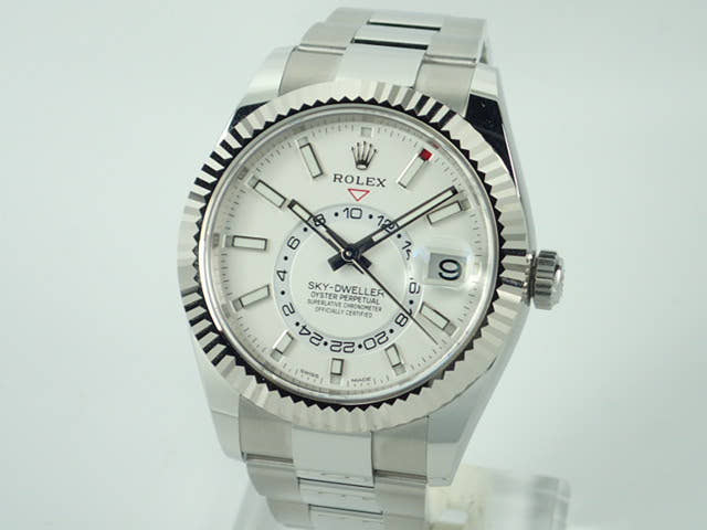 ロレックス スカイドゥエラー Ref.326934 ホワイト文字盤 美品 sky-dweller-11 オイスターブレスレット