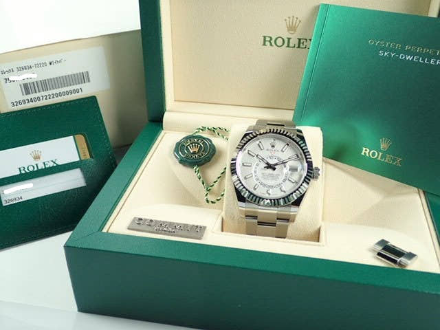 ロレックス スカイドゥエラー Ref.326934 ホワイト文字盤 美品 sky-dweller-11 オイスターブレスレット