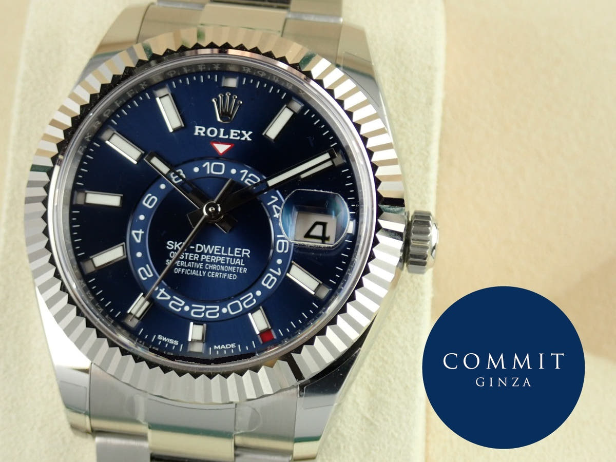 Rolex Sky-Dweller Ref. 326934, blue dial, unused, sky-dweller-13, Oyster bracelet.