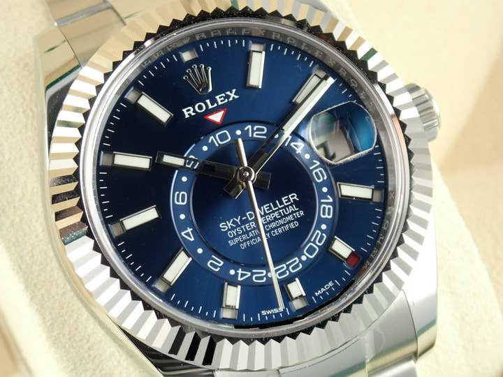 Rolex Sky-Dweller Ref. 326934, blue dial, unused, sky-dweller-13, Oyster bracelet.