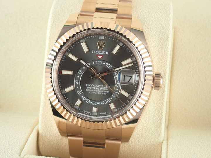 ロレックス スカイドゥエラー Ref.326935 ダークロジウム文字盤 未使用 sky-dweller-14 オイスターブレスレット