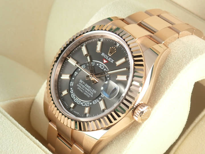 ロレックス スカイドゥエラー Ref.326935 ダークロジウム文字盤 未使用 sky-dweller-14 オイスターブレスレット