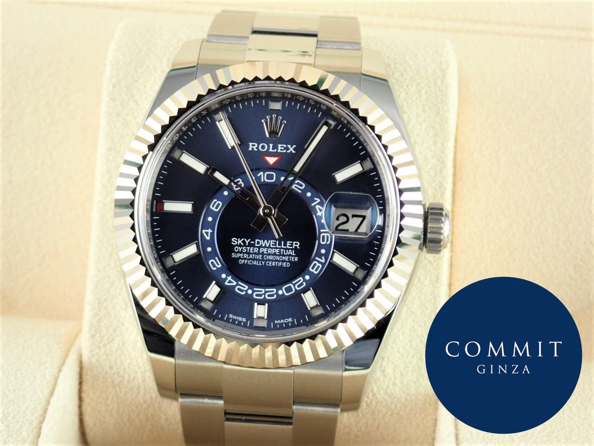 Rolex Sky-Dweller Ref. 326934, blue dial, unused, sky-dweller-15, Oyster bracelet.