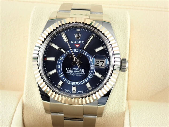 Rolex Sky-Dweller Ref. 326934, blue dial, unused, sky-dweller-15, Oyster bracelet.