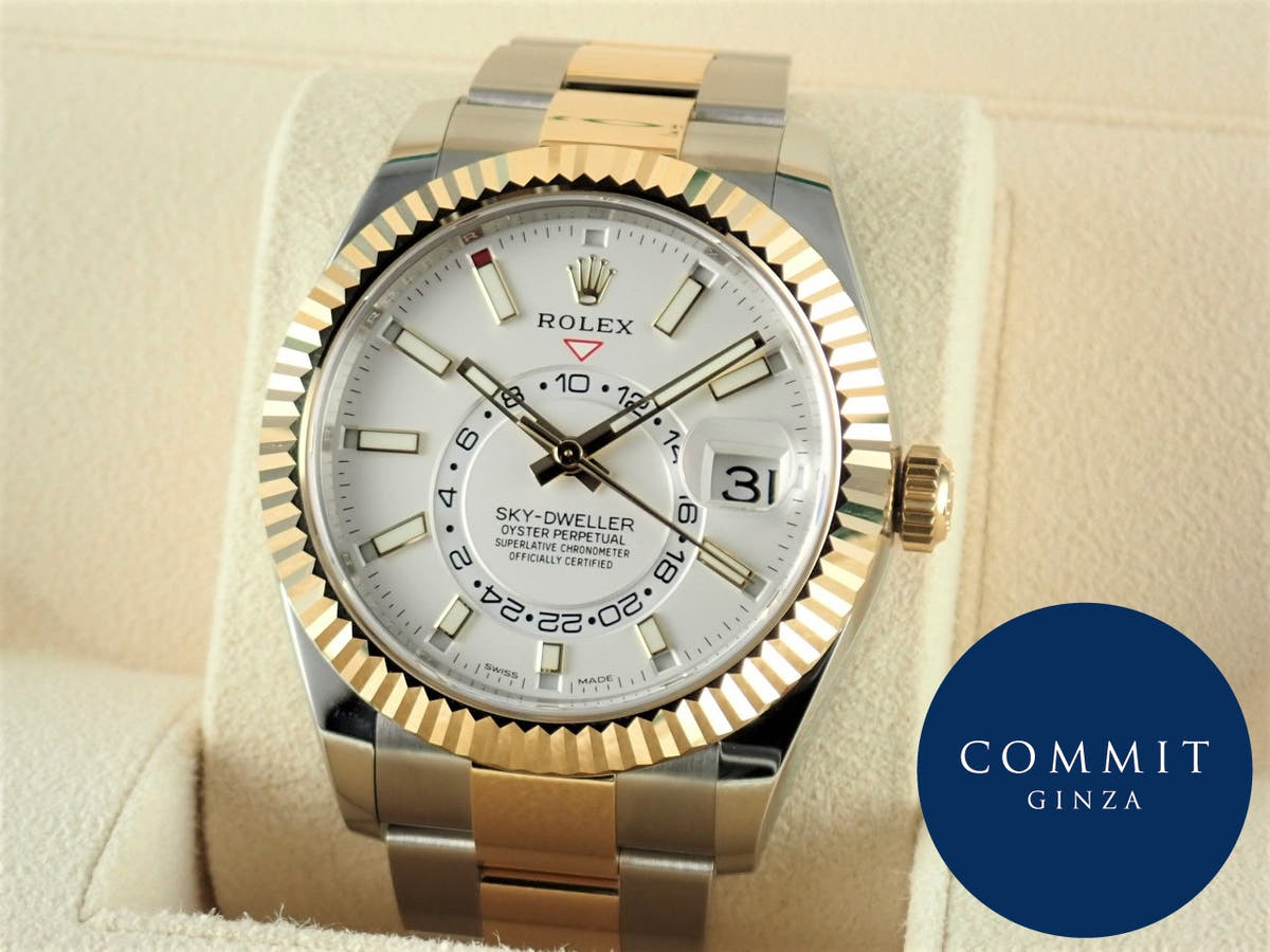 ロレックス スカイドゥエラー Ref.326933 シルバー文字盤 未使用 sky-dweller-17 オイスターブレスレット