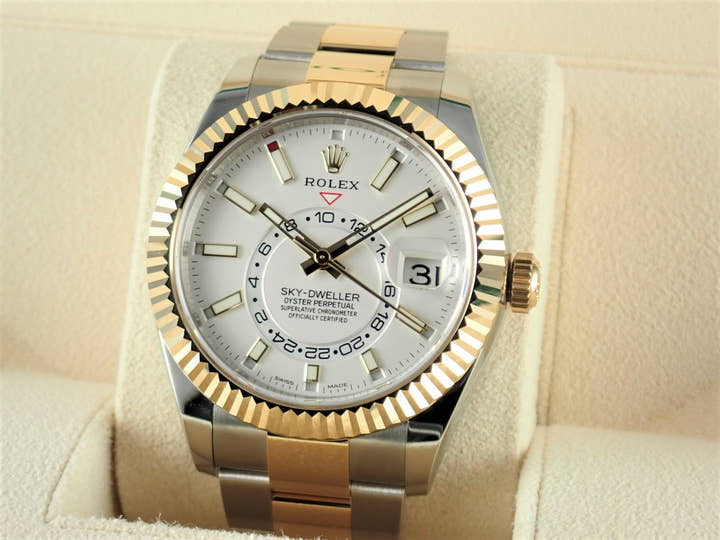 ロレックス スカイドゥエラー Ref.326933 シルバー文字盤 未使用 sky-dweller-17 オイスターブレスレット