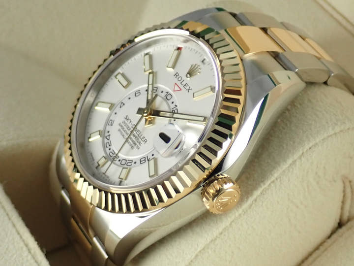 ロレックス スカイドゥエラー Ref.326933 シルバー文字盤 未使用 sky-dweller-17 オイスターブレスレット