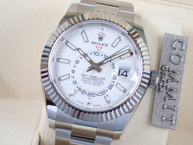 ロレックス スカイドゥエラー Ref.326934 ホワイト文字盤 未使用 sky-dweller-2 オイスターブレスレット