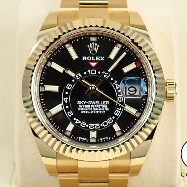 ロレックス スカイドゥエラー 326938 ブラック 美品 9M3MLMFR