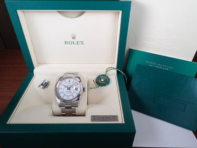ロレックス スカイドゥエラー Ref.326934 ホワイト文字盤 未使用 sky-dweller-3 オイスターブレスレット