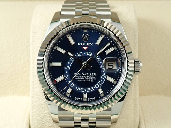 ロレックス スカイドゥエラー Ref.336934 ステンレススチール/ホワイトゴールド ブルー文字盤 ジュビリーブレスレット 未使用 M01588J0