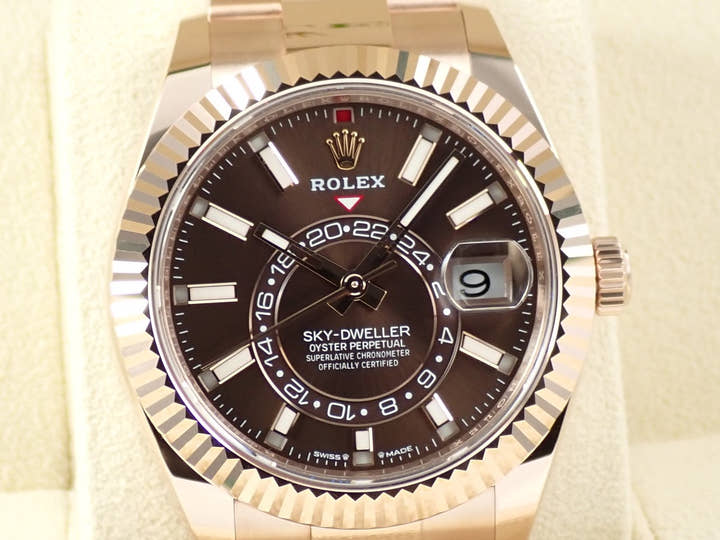 ロレックス スカイドゥエラー Ref.336935 エバーローズゴールド チョコレート文字盤 オイスターブレスレット