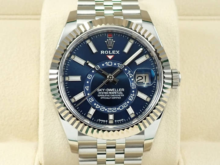 ロレックス スカイドゥエラー Ref.336934 ステンレススチール/ホワイトゴールド ブルー文字盤 ジュビリーブレスレット 未使用 F72Z5894