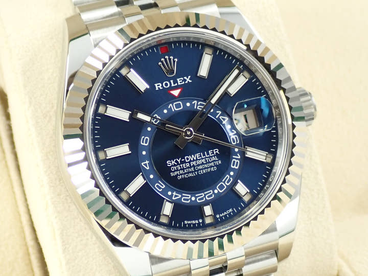 ロレックス スカイドゥエラー Ref.336934 ステンレススチール/ホワイトゴールド ブルー文字盤 ジュビリーブレスレット 未使用 F72Z5894