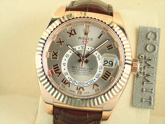 ロレックス スカイドゥエラー Ref.326135 サンダストローマ文字盤 中古 sky-dweller-6