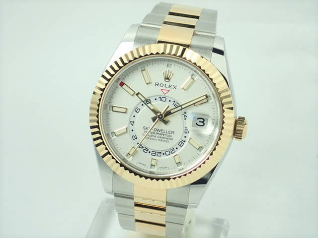 ロレックス スカイドゥエラー Ref.326933 ホワイト文字盤 美品 sky-dweller-7 オイスターブレスレット