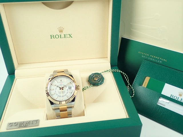 ロレックス スカイドゥエラー Ref.326933 ホワイト文字盤 美品 sky-dweller-7