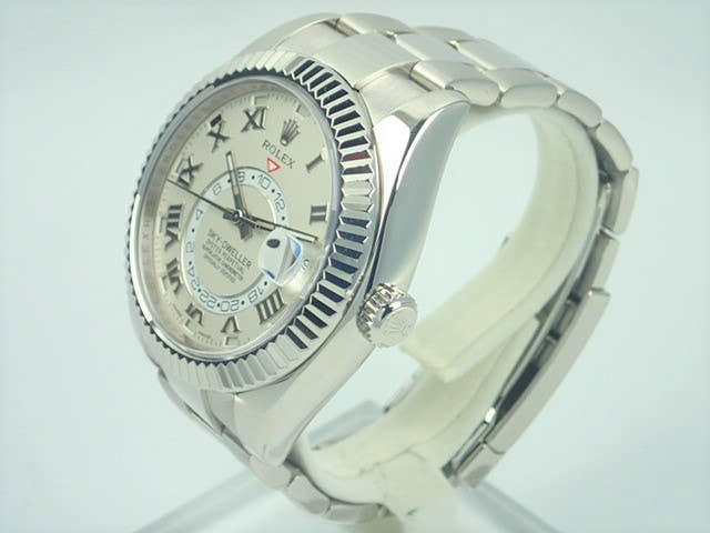 ロレックス スカイドゥエラー Ref.326939 アイボリーローマン文字盤 中古 sky-dweller-8 オイスターブレスレット