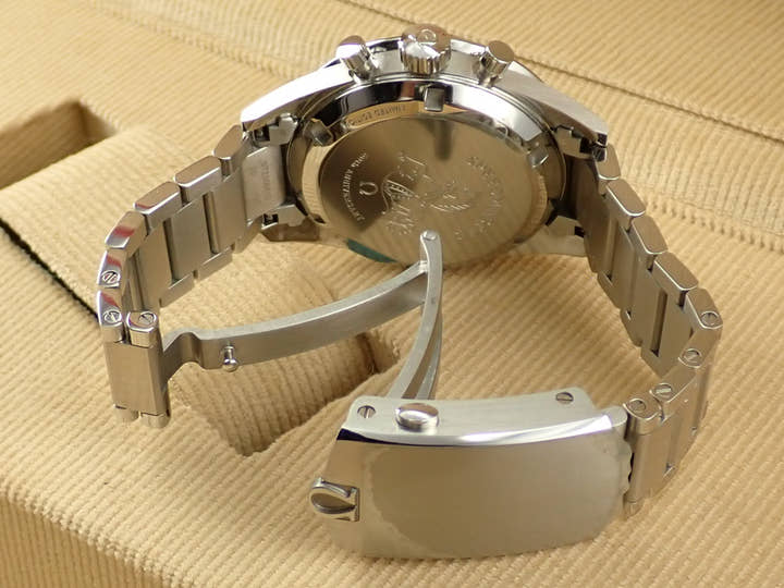 オメガ スピードマスター '57 クロノグラフ 38.6MM Ref.311.10.39.30.01.001 ブラック文字盤 極美品 4H9HV369