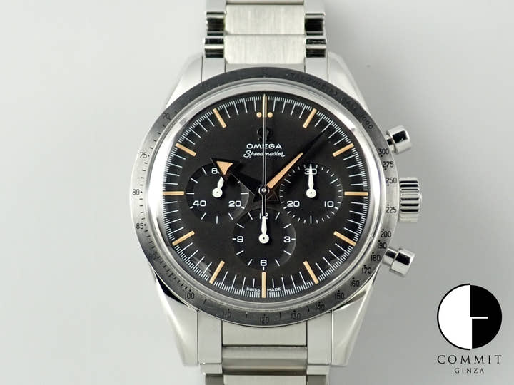 オメガ スピードマスター '57 クロノグラフ 38.6MM Ref.311.10.39.30.01.001 ブラック文字盤 極美品 747S9RHM