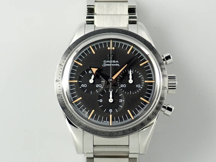 オメガ スピードマスター '57 クロノグラフ 38.6MM Ref.311.10.39.30.01.001 ブラック文字盤 極美品 747S9RHM