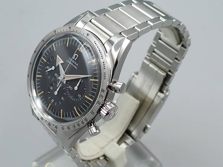 オメガ スピードマスター '57 クロノグラフ 38.6MM Ref.311.10.39.30.01.001 ブラック文字盤 美品 65AXZKUH